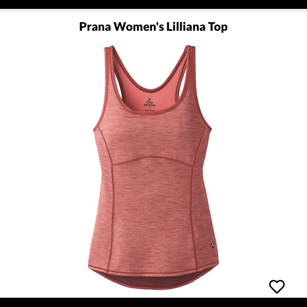Prana Lilliana top, NWT Rhubarb color